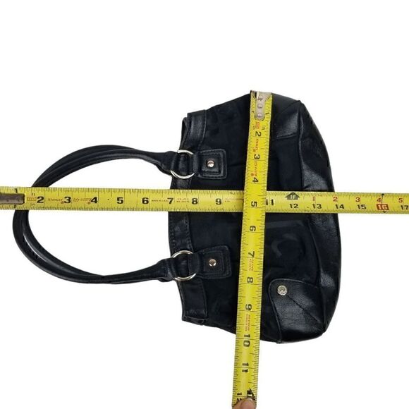 Liz Claiborne Black Signature Logo Mini Satchel Bag - Picture 8 of 13